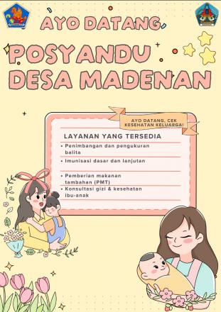 JADWAL POSYANDU DESA MADENAN JULI 2026